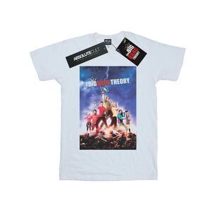 The Big Bang Theory Mens Character Poster T-Shirt / White